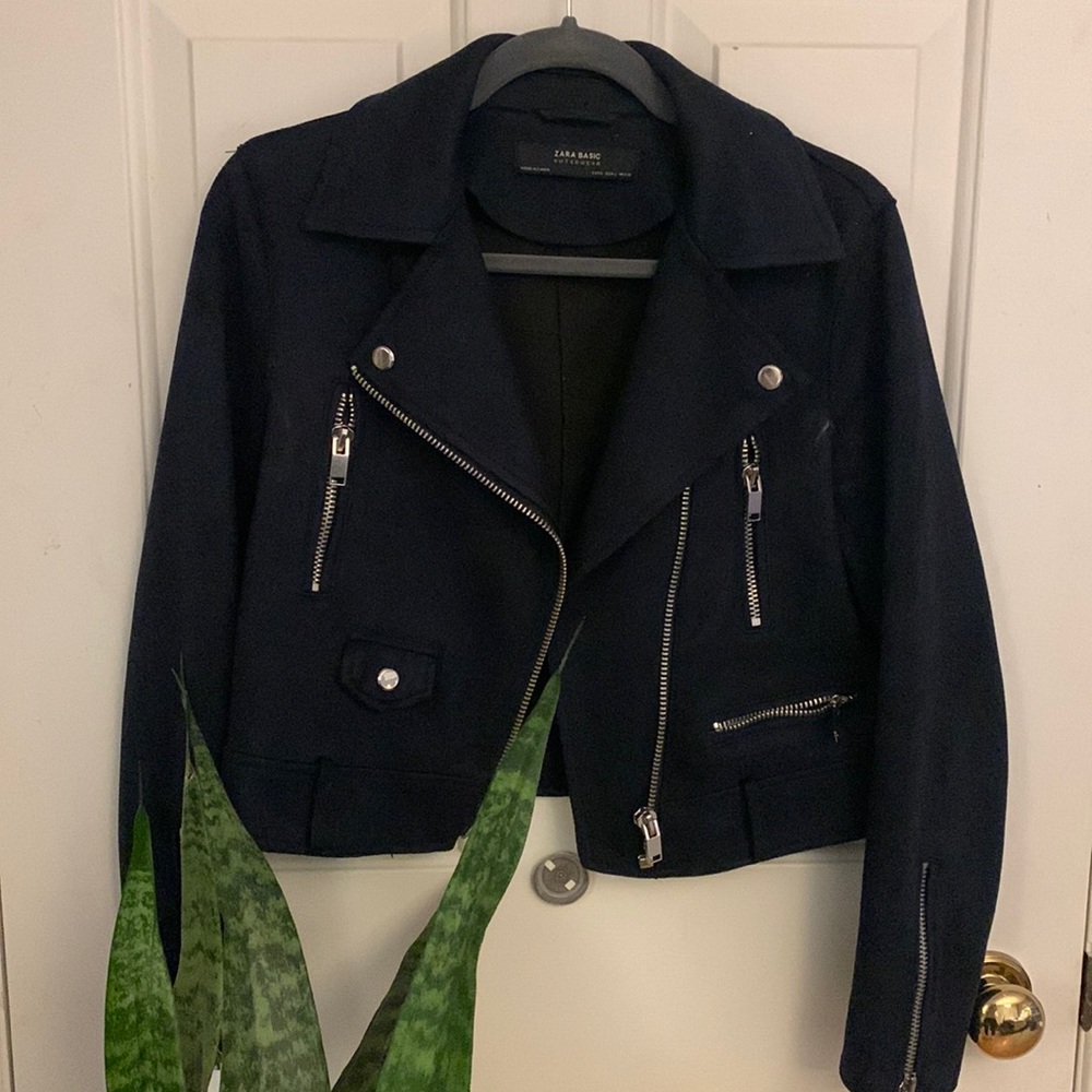 Zara Suede Moto Jacket